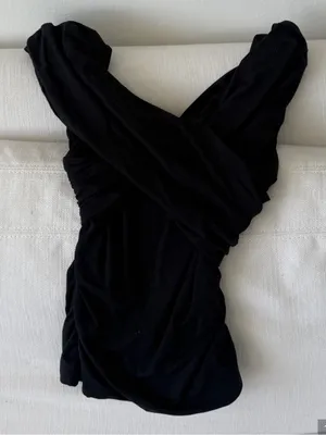 Abercrombie & Fitch Black Draped Camisole thumbnail 3
