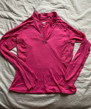 Nike Fit Pink Track 1/4 Zip Jacket Size M thumbnail 1
