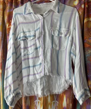 Vintage Havana✨ Striped Button-Up Long Sleeve thumbnail 1