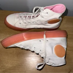 Women’s Chuck Taylor All Star Hi White‎ Cherry Blossom Rare Size 7.5 thumbnail 9