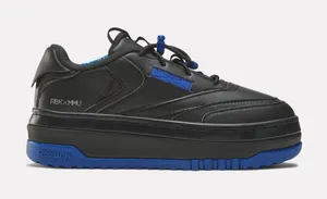 NEW Reebok Milk Club C Extra Vegan Womens Black Lifestyle Sneakers Shoes thumbnail 1
