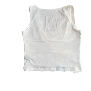 Cider Women's S Lace Tank Top Crop White Plunge Neck‎ Y2K Coastal Romantic NWT thumbnail 3