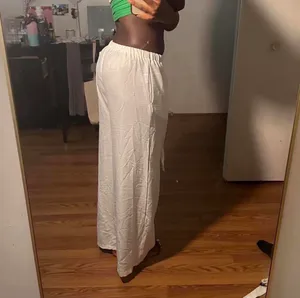 SheIn White Linen Pants thumbnail 3