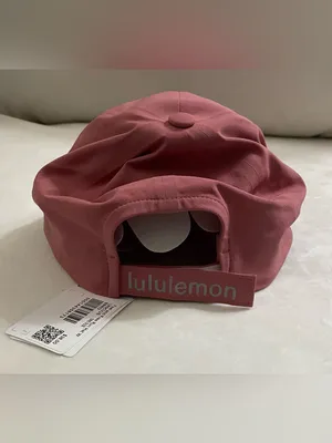Lululemon NWT Fast & Free Hat Women's Pink Adjustable Baseball Cap Wordmark thumbnail 4