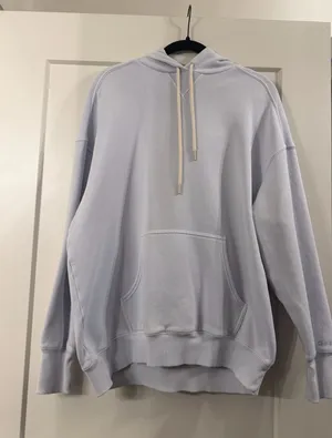 Aerie Eyelet Blue Oversized Hoodie thumbnail 1