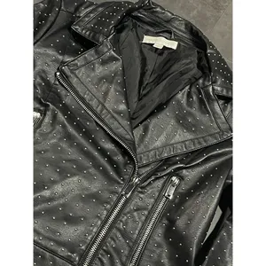 Women's New York & Company Black Faux Leather‎ Jacket Size Small 200 thumbnail 2