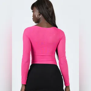 Princess Polly Leonie Bodysuit in Pink Size 2 New with tag thumbnail 3