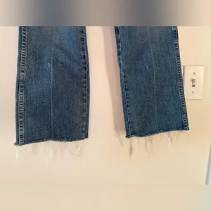 AMO Abigail Jeans in Peaceful Medium Wash Blue Patch Pocket Denim Size 26 thumbnail 9