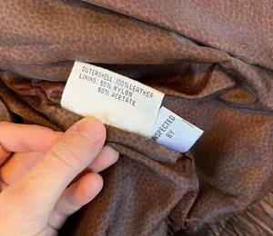 [G-III Global Identity] Vintage Brown Bomber Leather Jacket-Medium thumbnail 10