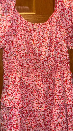 Pretty Garden Ruffle Floral Summer Boho Dress XL thumbnail 5