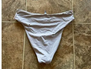 Skims Swim Mid Waist Bottom Chrome Large thumbnail 7