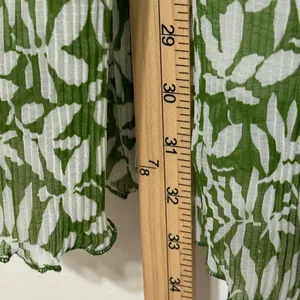 Abercrombie & Fitch Floral Babydoll Plisse Ruched Mini Dress Size Large Petite thumbnail 10