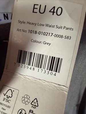 NA-KD Heavy Low Waist Suit Pants. Size 40 thumbnail 7