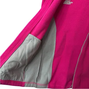 The North Face Jacket Womens Size‎ Small Pink Gray Fleece Full Zip Pockets thumbnail 8