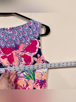 Lilly Pulitzer Fallon Shift Dress, Size 6 Tipping Point Floral EUC thumbnail 9