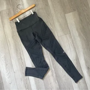 Alo Ultimate Leggings high waist womens Gray (xsmall) mesh workout athleisure thumbnail 1