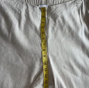 J Jill Linen Stretch Flat Flat Front Beige Pants Elastic Waist Large thumbnail 7