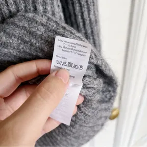 Point Sur • J Crew Mohair Ribbed Turtleneck Sweater cowl heather grey wool knit thumbnail 9