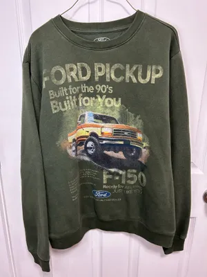 Ford green Olive Hoddie Size M thumbnail 4