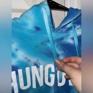 Barstool Sports Blue Tie-Dye Hungover Hoodie thumbnail 5