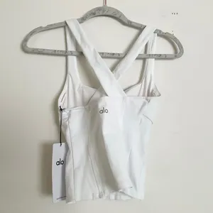 Alo Yoga Airbrush Sparks Fly Corset Tank White S thumbnail 4