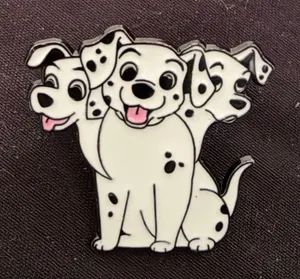 Three Headed Dog dalmation Enamel Pin thumbnail 1