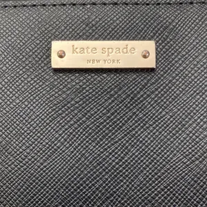 Kate Spade New York Black Leather‎ Zip Around Wristlet Wallet thumbnail 4