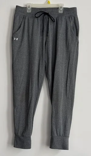 Under Armour Gray Track Pants Size L thumbnail 1