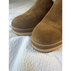 Bernardo Sky Clog Leather Suede Shearling Lined Chunky Mule Shoe Womens Size 7 thumbnail 2
