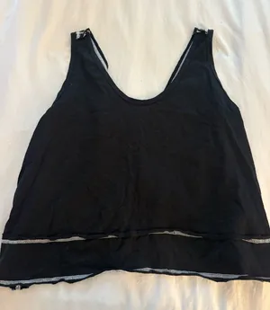 Black flowy tank thumbnail 1