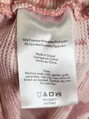 Berkshire Homewear Pink Floral Pajama Set Ribbed Lounge Sleepwear Cozy Y2K XS thumbnail 8