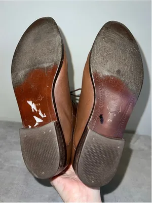 Vintage Half Lace Brown Riding Boots Size 7 thumbnail 5