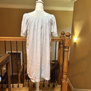 Vintage‎ Gilbreath 2 Pc Blue Nightgown & Housecoat Robe Set Lace Trim Size Small thumbnail 9