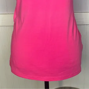 Nike tank Dri-fit cotton tee pink Nike logo size M thumbnail 6