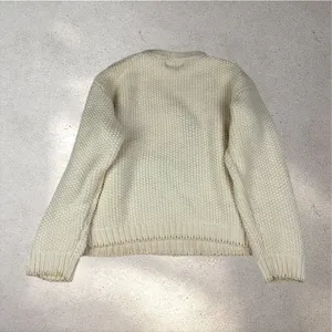 VTG 70s Jantzen Knit Duck Sweater Women's S Cream Country Cottage Prairie Autumn thumbnail 3