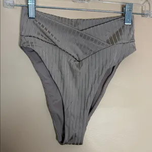 aerie Tan Ribbed Bikini-2 piece thumbnail 7
