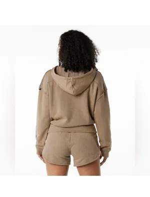 Alphalete Women’s Terry Oversized Hoodie - Smokey Quartz ,Size Medium thumbnail 2