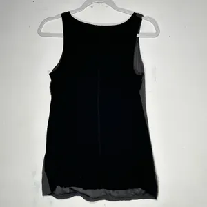 Express Womens Mixed Media Tank Top Grey Black Scoop Neck‎ Sleeveless Small 8584 thumbnail 2