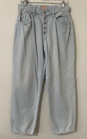 MOTHER The Pixie Tomcat Ankle Jeans Size 29 Pina Colada Mom Jeans Retro Casual‎ thumbnail 1