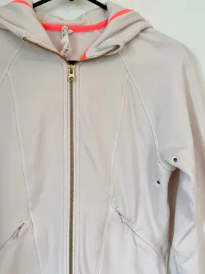 lululemon athletica Light Pink Zip Hoodie - Size: 2 thumbnail 3