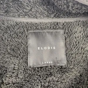 Elodie Jacket‎ Women's Size Large Black Thick Pile Sherpa Fleece 1/2 Zip Sweater thumbnail 5