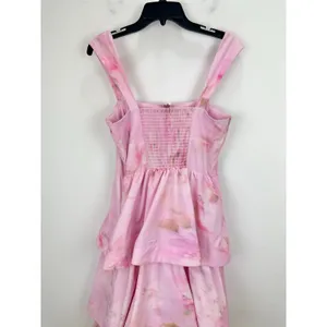 Gianni Bini x Shea Leigh Mills Dolly Printed Sateen Tiered Midi Dress US 10 NWT thumbnail 14