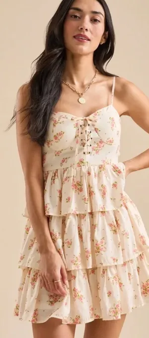 Altar'd State Mini Floral Dress thumbnail 2