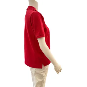 Vintage 90s Ralph Lauren Women’s Red Polo Shirt Medium thumbnail 3