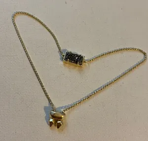 Kendra Scott Elaina gold Adjustable Chain Bracelet in Iridescent Drusy thumbnail 1