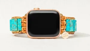 Cape Diablo Native Turquoise Protection Apple Watch Band Howlite Turquoise NWT thumbnail 1