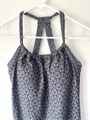 prAna Quinn Mini Athletic Dress Geometric Halter Neck Outdoor Activewear thumbnail 2