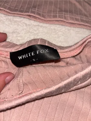 White Fox Ribbed Ruched Pink Set thumbnail 2