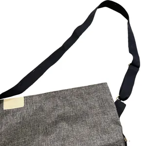 Leed's Foldover Tote Bag Shoulder Bag Gray Blue Netsuite NSW 14 Accenture Pocket thumbnail 8