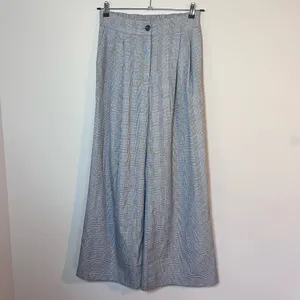 Anthropologie Amadi Plaid Pleated High Rise Wide Leg Trouser Pants M thumbnail 2